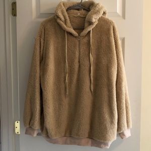 Quarter zip fleece pullover